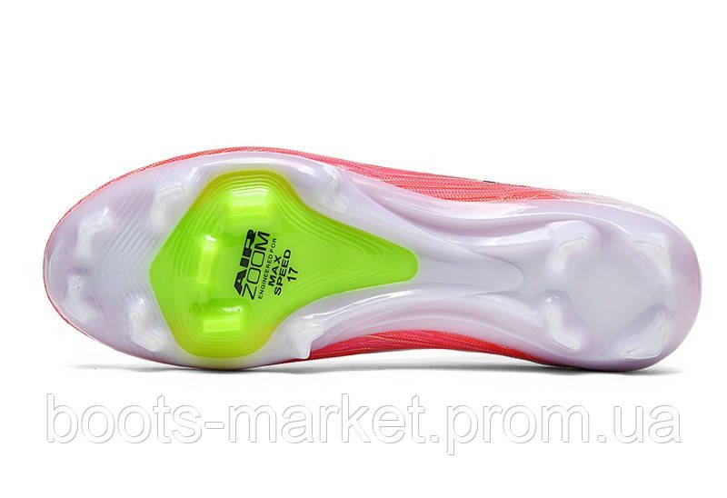 Футбольные бутсы Tezaz Air Zoom Mercurial FG (розовые с белым)