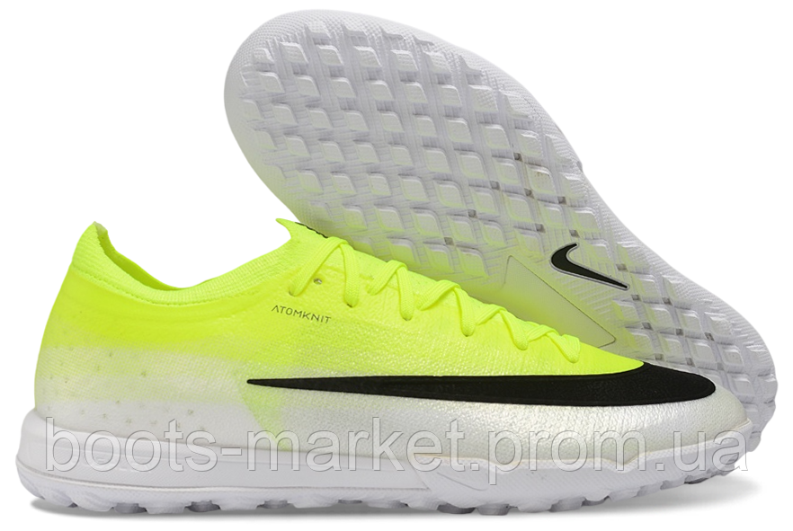 Футбольні сороконіжки Air Zoom Mercurial Vapor XV TF салатові | Взуття для штучного газону