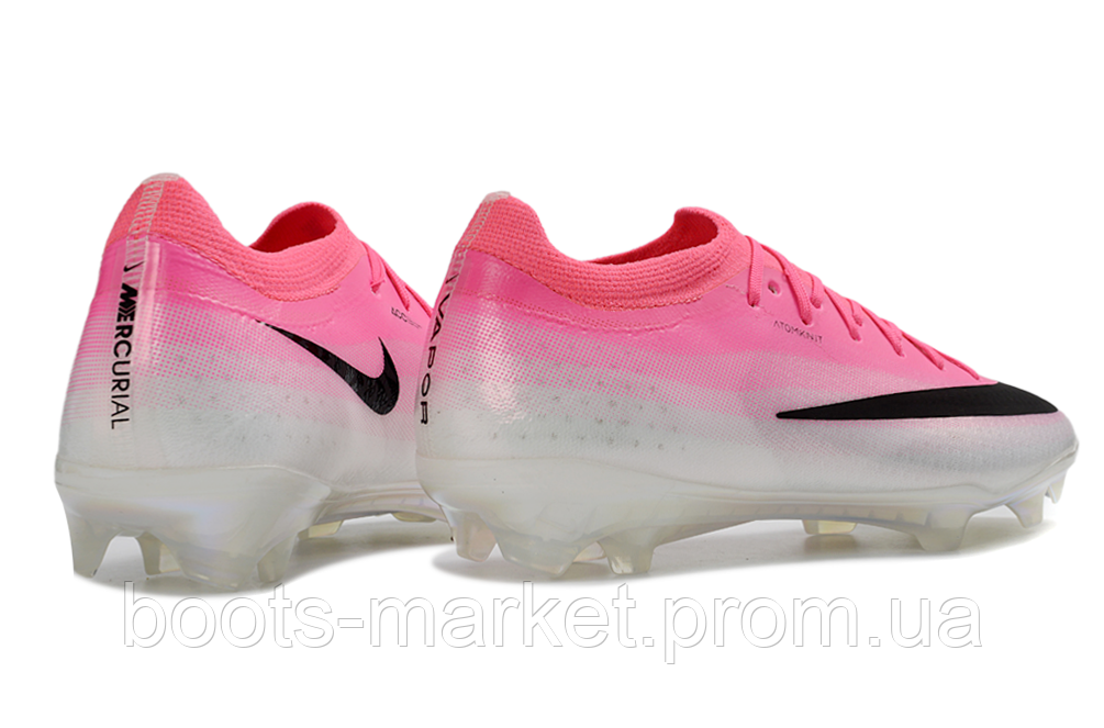 Футбольные бутсы Air Zoom Mercurial Vapor 16 FG розовые с белым