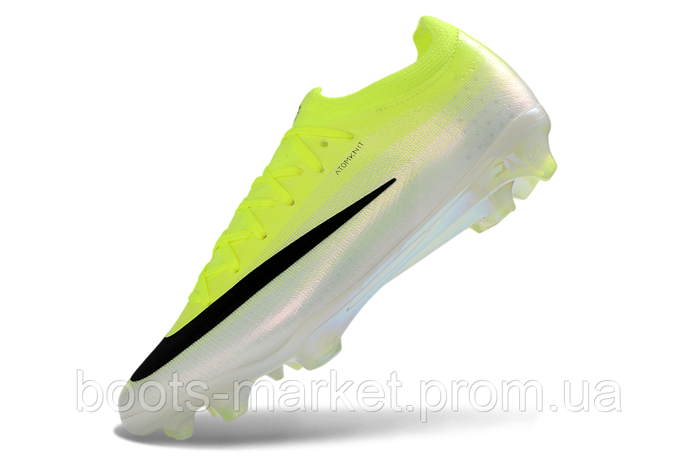 Футбольные бутсы Air Zoom Mercurial Vapor 16 FG салатовые белые