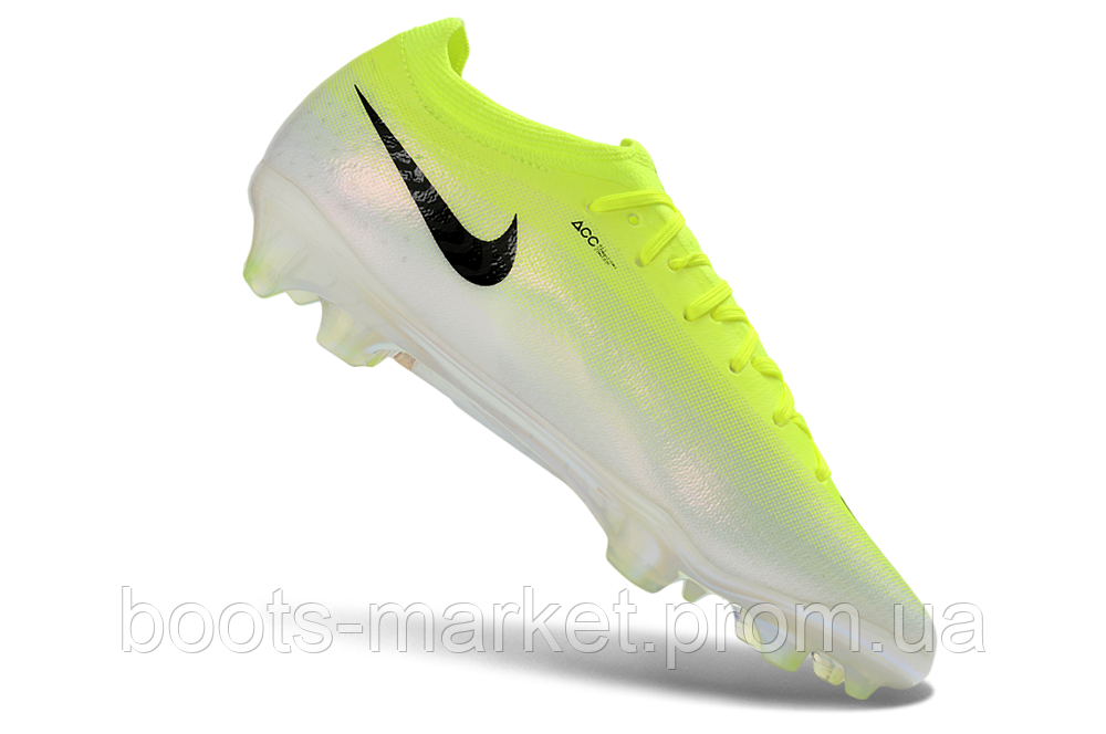 Футбольные бутсы Air Zoom Mercurial Vapor 16 FG салатовые белые