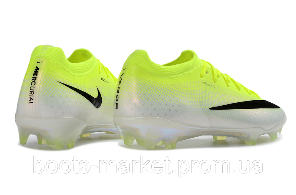 Футбольные бутсы Air Zoom Mercurial Vapor 16 FG салатовые белые