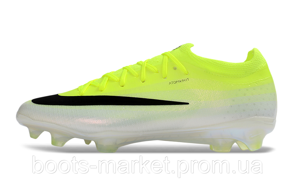 Футбольные бутсы Air Zoom Mercurial Vapor 16 FG салатовые белые