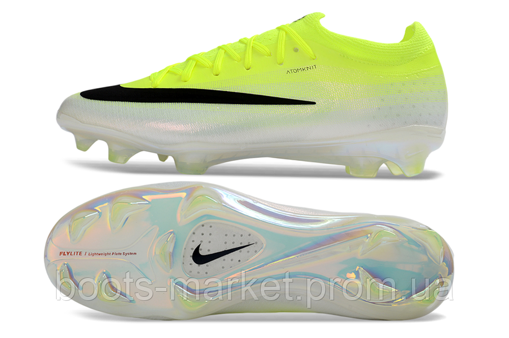 Футбольные бутсы Air Zoom Mercurial Vapor 16 FG салатовые белые