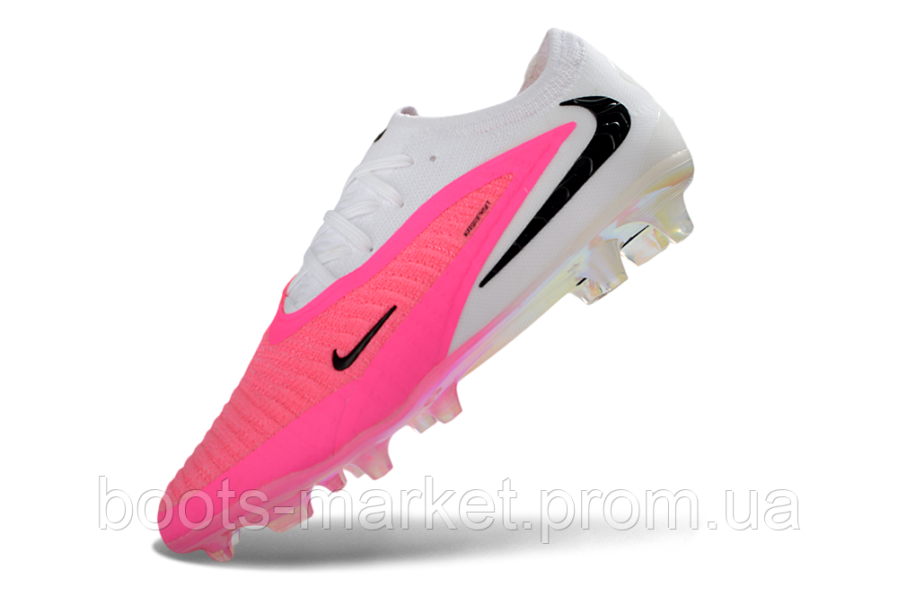 Футбольные бутсы Phantom GX 3 FG (бело-розовые) - футбольная обувь Фантом
