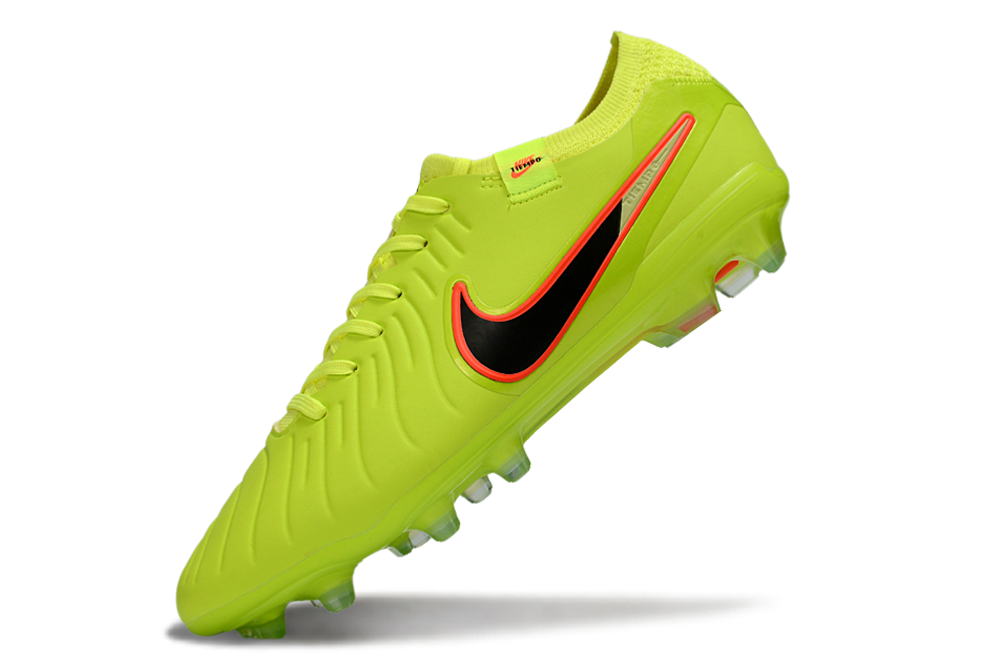 Футбольні бутси Tiempo Legend 10 FG, салатові (копи для футболу)
