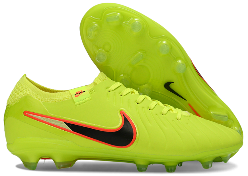 Футбольні бутси Tiempo Legend 10 FG, салатові (копи для футболу)